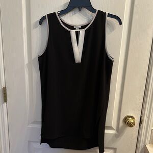 Spense Black & White Tank Top